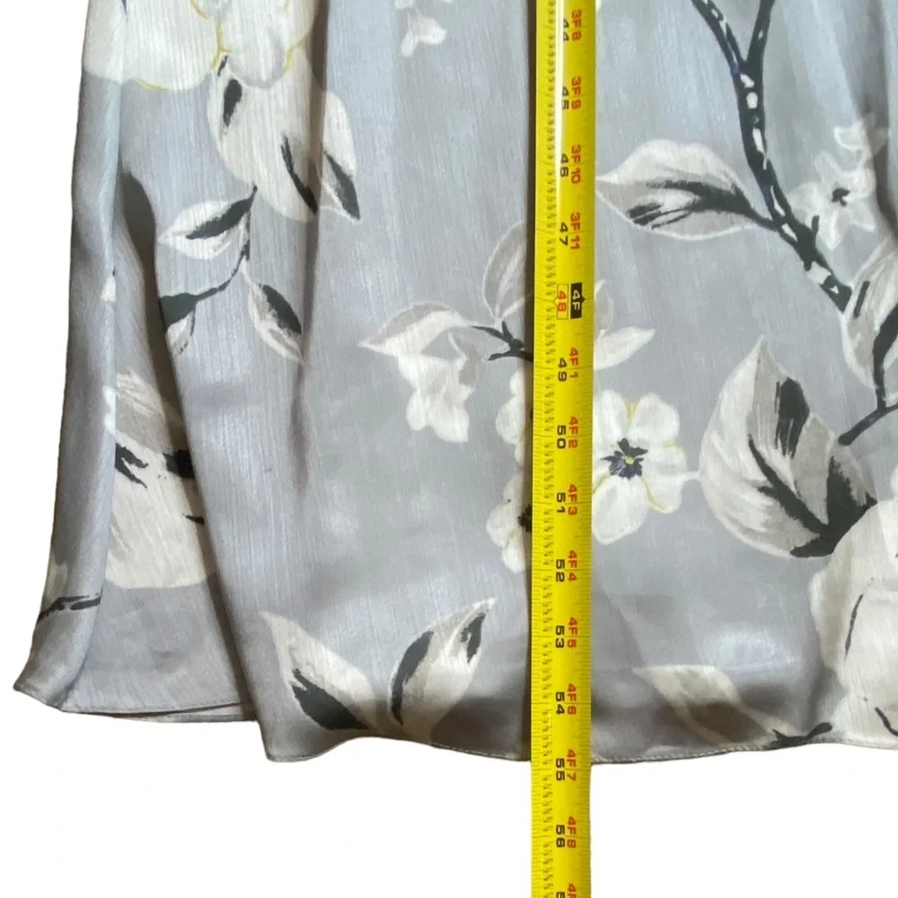 Bariano Maxi Dress Shelly Floral Off Shoulder Silver Gray S - Picture 10 of 16